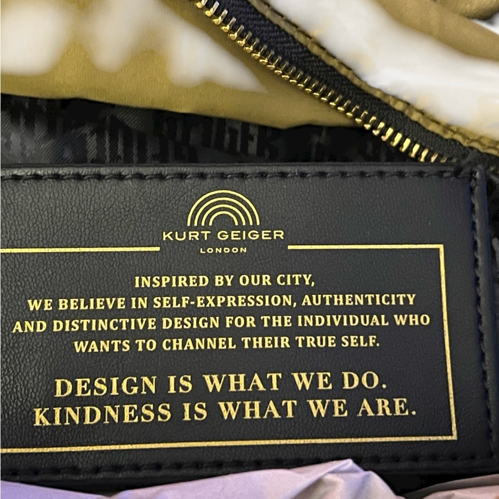 Kurt Geiger London Quilted Recycled NWT large shopper bag in a gorgeous bronze - Picture 7 of 14